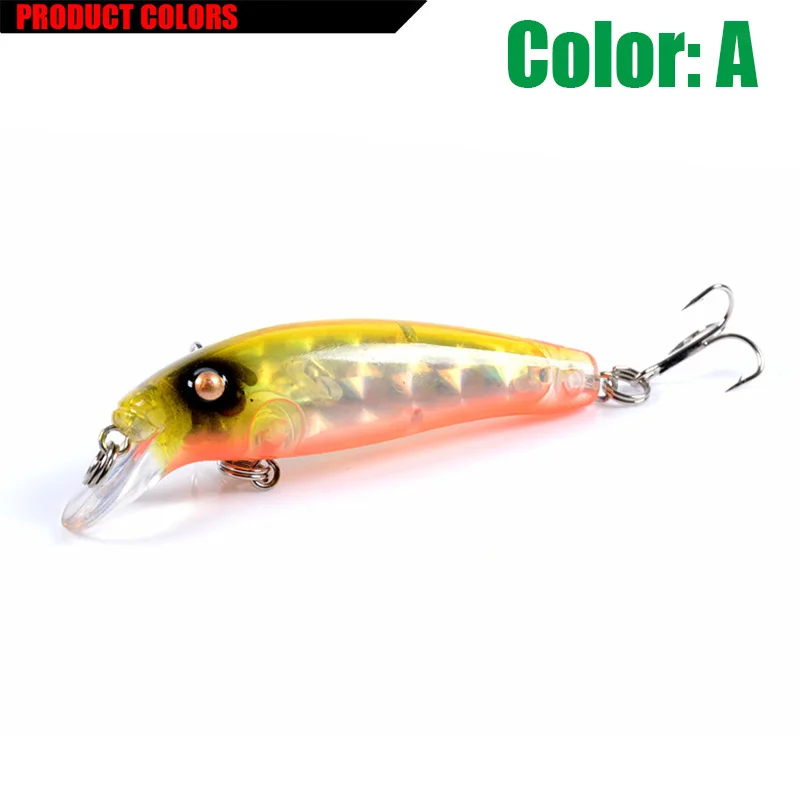 Proleurre-señuelo de pesca láser Minnow, 70mm, 6,5g, Swimbait, Wobblers con anzuelos triples, Crankbait, cebo duro Artificial, aparejos de pesca - imagen 3