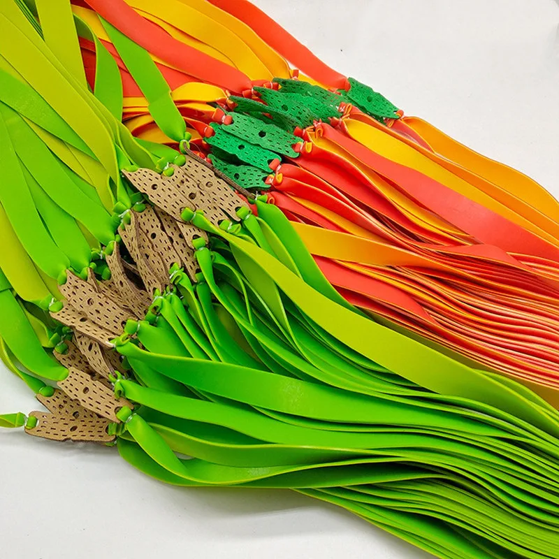 Banda de goma plana para tirachinas de caza, 5 piezas, 1mm-2mm de grosor, Látex Natural, elástica, adecuada para tiro - imagen 5