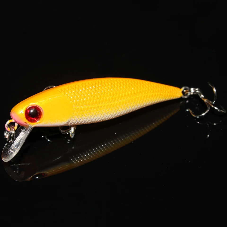LEOSPORT-Señuelos de Pesca de 5 colores, cebos duros de 6,5 cm/4,6g, Crankbait, Wobblers, anzuelos triples, aparejos, 1 unidad - imagen 4