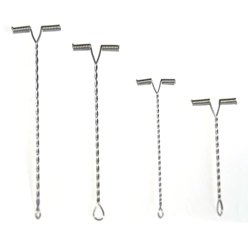 Brazos de alambre con cuentas en forma de T, aparejo de pesca, 100 piezas, tamaño de equilibrio de rama de 5cm, 6cm, 7cm, 8cm, 9cm, 10cm, 12cm, 15cm, accesorios de aparejos de pesca - imagen 2