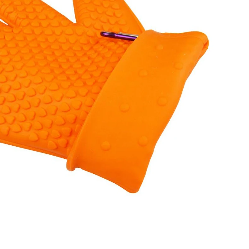 EKFan-guantes antideslizantes de goma para atrapar peces, protección de manos, caja de aparejos de pesca, accesorio - imagen 4