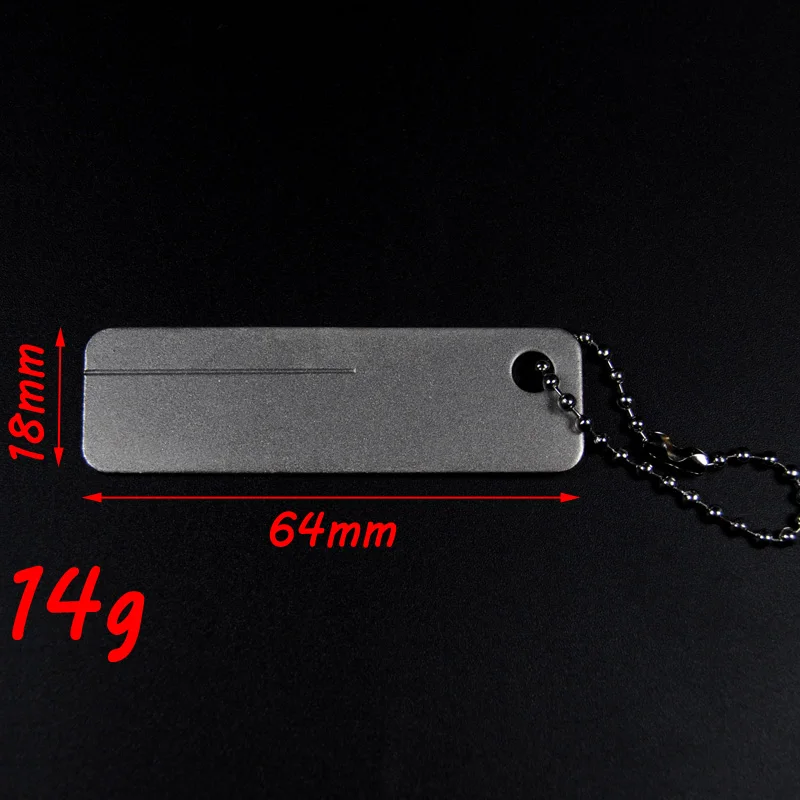 Afilador de anzuelos de pescado fino y pequeño, herramienta de afilado de llavero de rejilla de diamante para mosca/Carpa, cuchillo de pesca, pulido - imagen 3