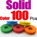 100Pcs Solid Color