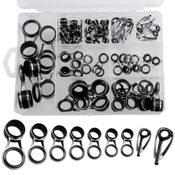 Kit reparación cañas pescar con guías y puntas telescópicas resistente