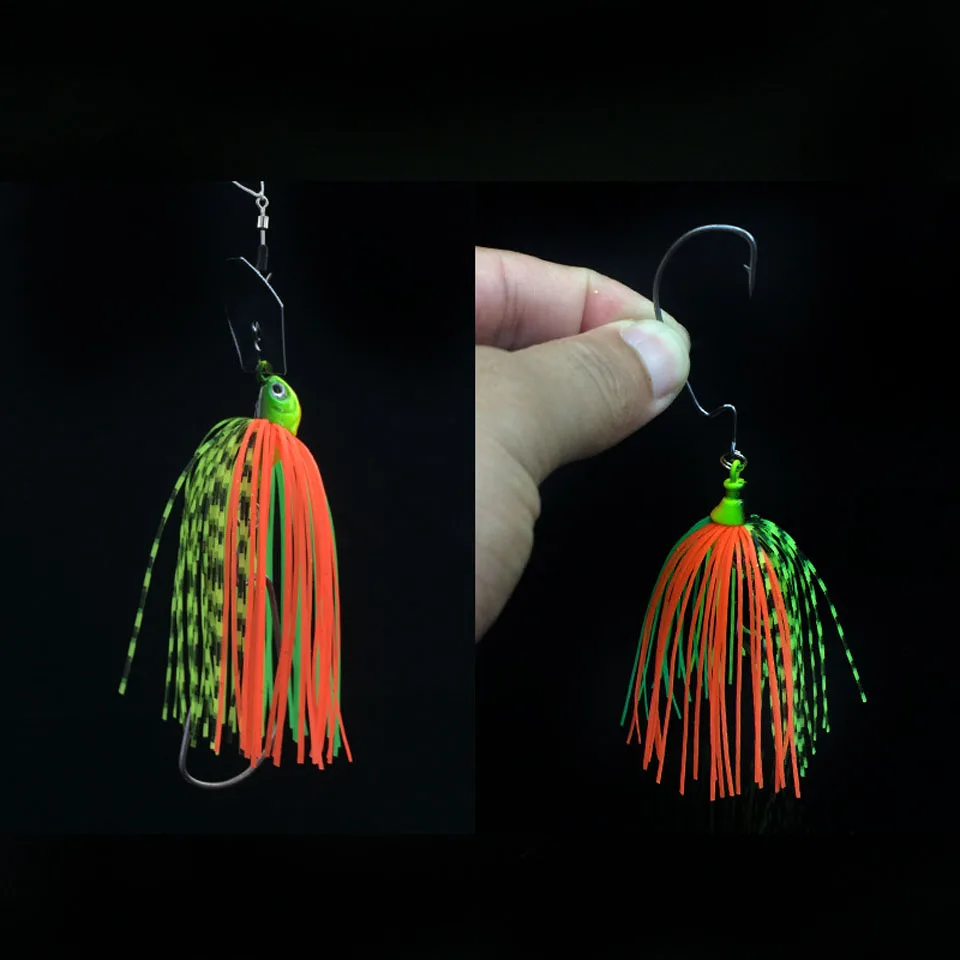 WALK FISH-señuelo de Pesca de 1 piezas, cebo giratorio, Wobbler, para carpa, con cuchillas de plantilla de natación - imagen 5