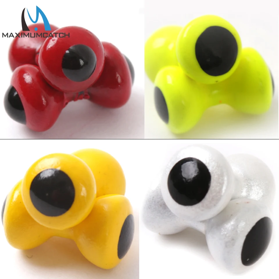Maximumcatch 25 piezas de ojos pintados, cuentas para atar moscas, mancuernas, Material para atar moscas - imagen 4