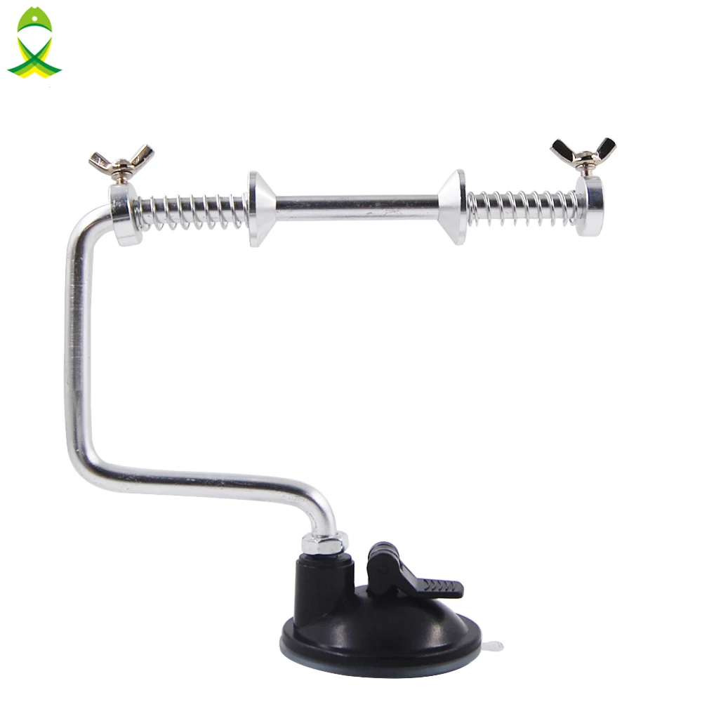 JSM-Enrollador de línea de pesca portátil de aluminio, carrete, carrete, sistema de aparejos, herramienta con ventosa, equipo de pesca de carpa marina