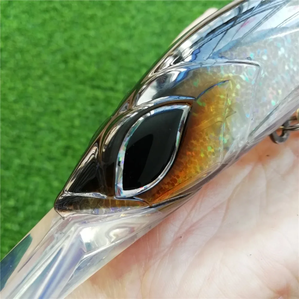 NOEBY, 1 unidad, 18cm, 90g, flotante, 5-6,5 m, señuelo duro para pececillos, señuelo de pesca en aguas profundas, cebo de pesca con curricán, crankbait wobbler grande - imagen 3