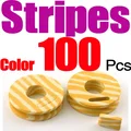 100Pcs Stripes color