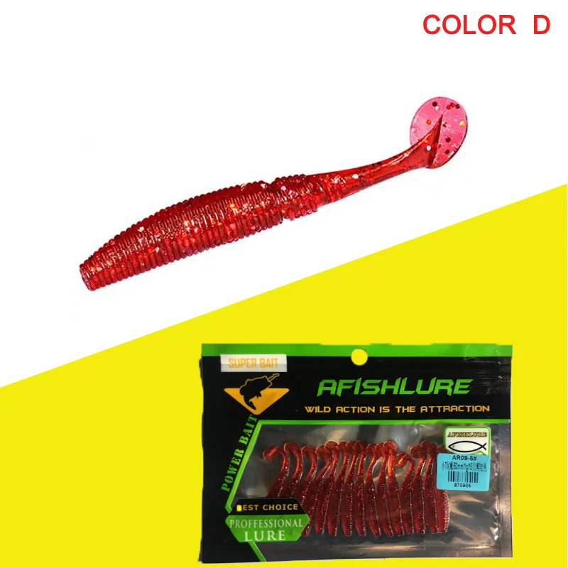 KMRESA 15 Uds Wobbler Jigging 5cm 1g señuelo de pesca gusano suave camarón Jerkbait pescado océano Rock señuelo lubina suave olor a pescado cebo suave - imagen 5