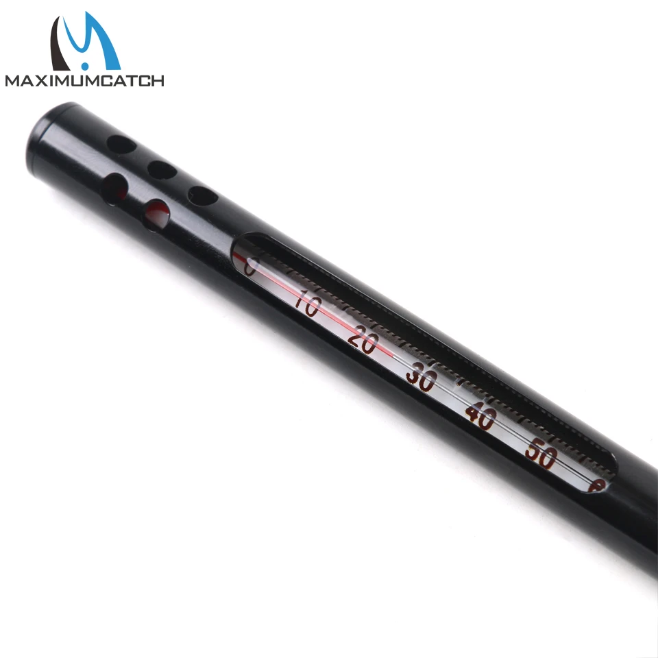 Termómetro de agua de pesca Maximumcatch con caja de acero inoxidable, herramienta de aparejos de pesca con temperatura de grados Celsius y Fahrenheit - imagen 5