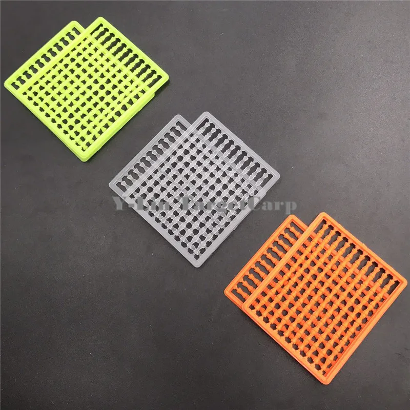 10 tarjetas (1000 piezas) aparejo de pelo para pesca de carpa Boilies cebo tapón de mancuerna Boilies soporte de cebo aparejo de cebo parada aparejo de pelo parada emergente - imagen 3