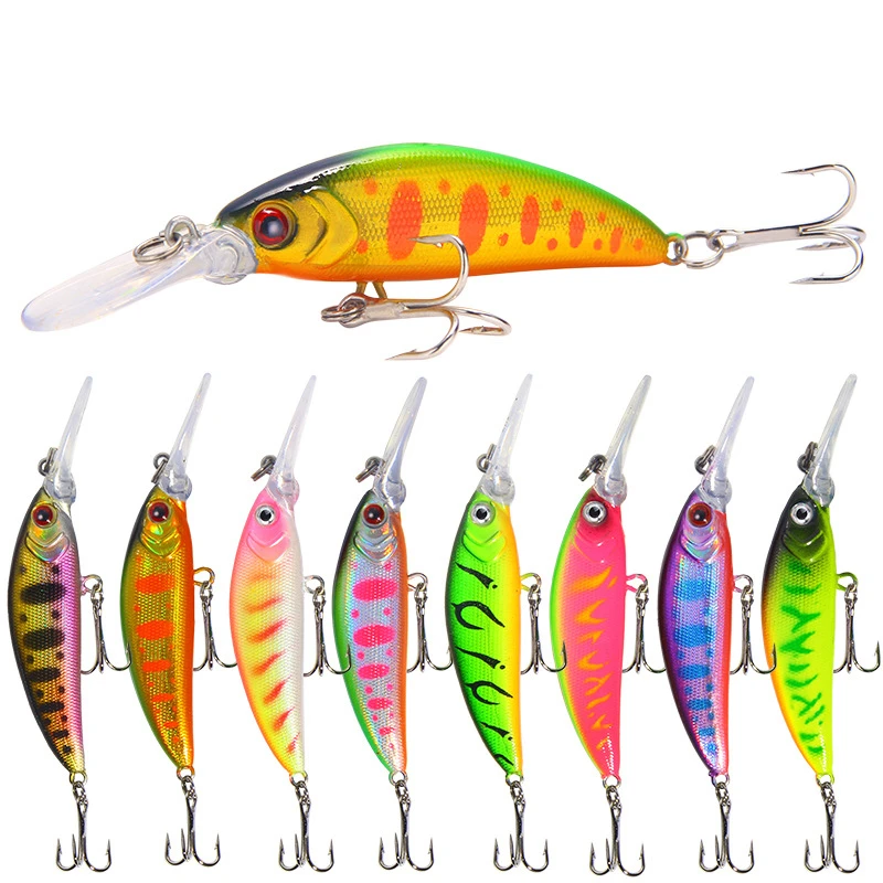 Señuelo de Pesca de lengua larga, cebo Artificial Wobbler Crankbait, aparejos de Pesca de carpa, Swimbait, 1 piezas, 7cm, 5,6g - imagen 2