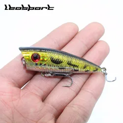 Señuelos de Pesca Mini Popper, cebo duro artificial de Japón, ojos 3D, Crankbait, Wobblers, aparejos Isca Poper, 7g, 6,8 cm, recién llegado, 1 ud.