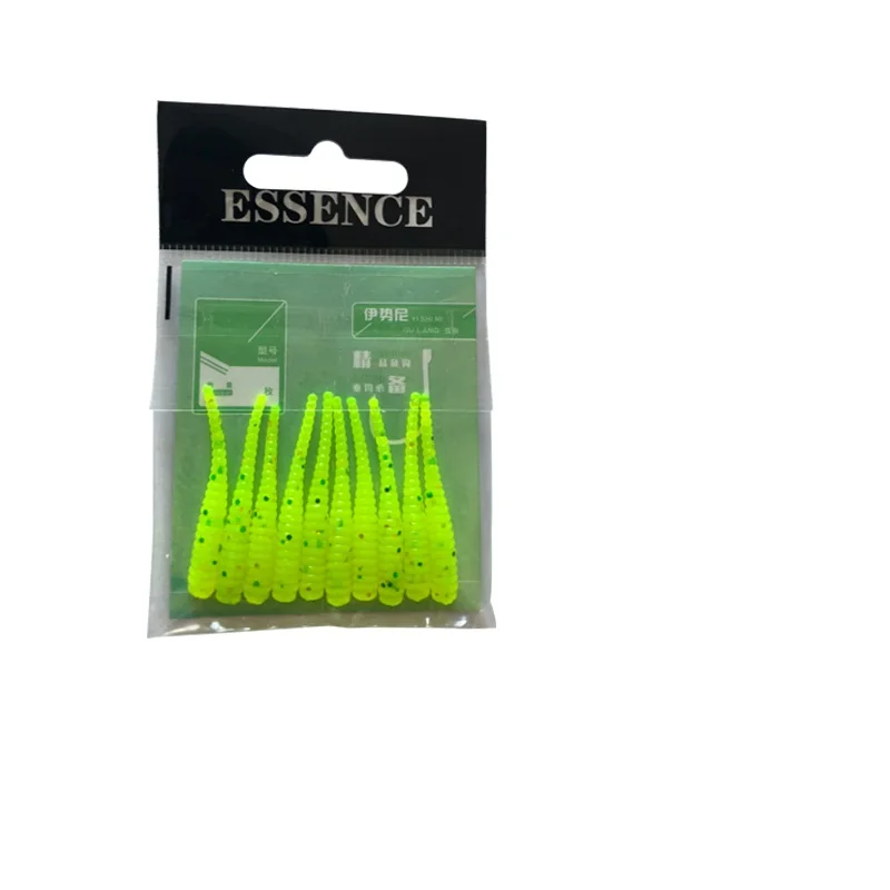 10 unids/lote cebos blandos Señuelos de Pesca 35mm 0,5g Wobblers cola de aguja Artificial Swimbait de silicona cebo de gusano Pesca - imagen 5