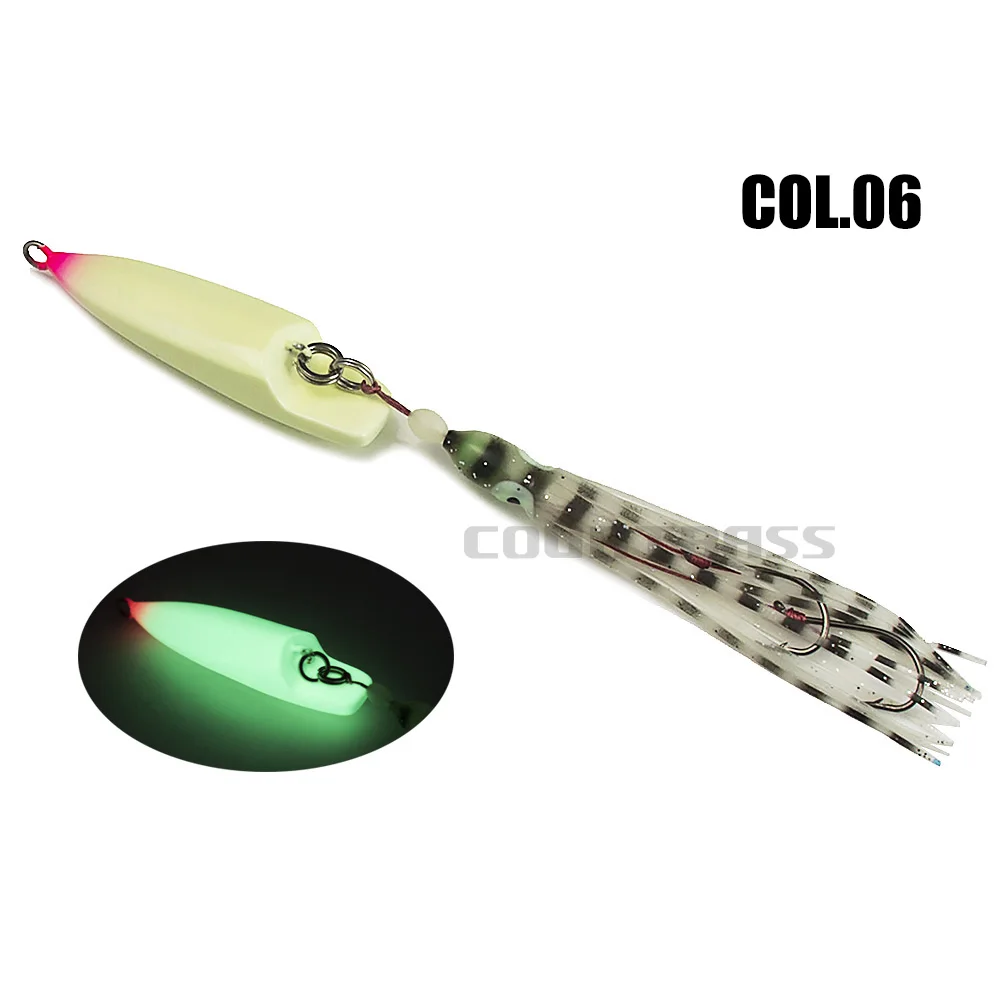 CountbassInchiku Jigs 3 PCS 120g 4.3oz Jigging de calamar, señuelo de pesca de pargo de barco de fondo de agua salada de pescador - imagen 5