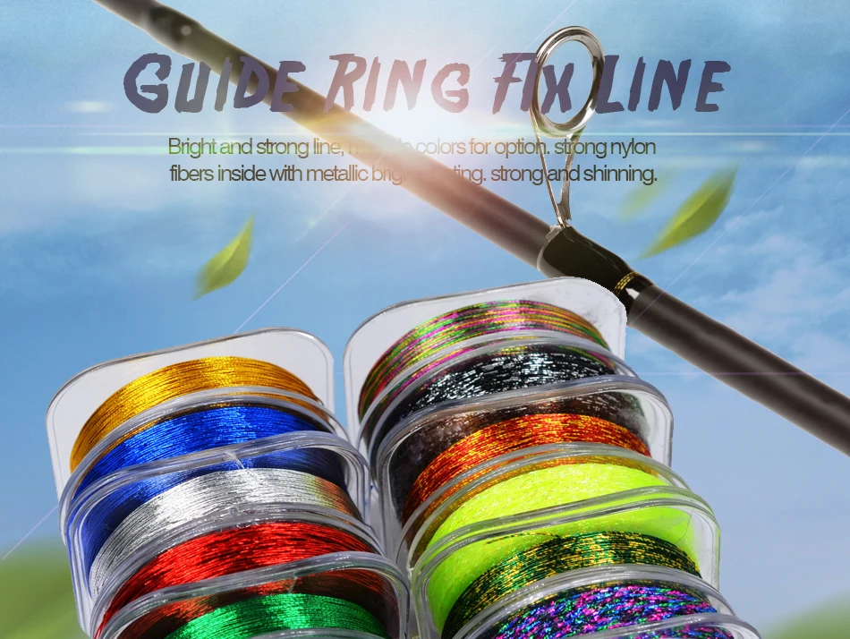 Descubra la línea de fijación del anillo de guía vibrante y duradero para sus necesidades de pesca