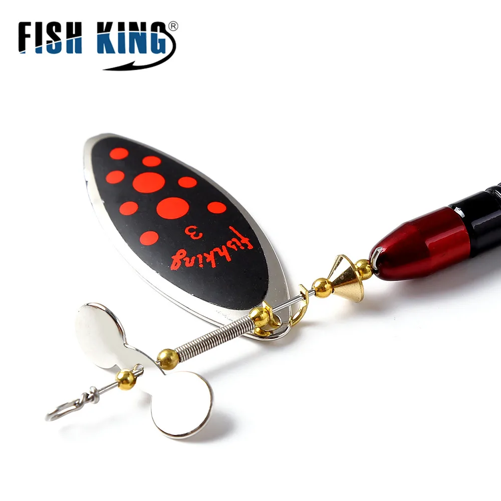 FISH KING-señuelo de pesca para correr profundo, cebo giratorio, duro, falso, de Metal - imagen 5
