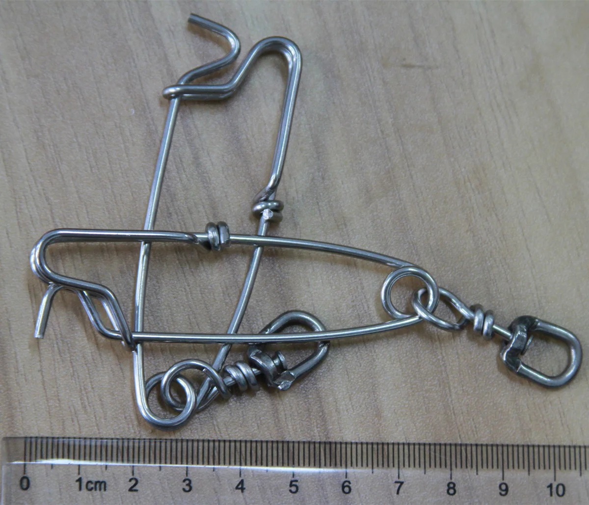 Clips de atún de pesca de línea larga, perchas de rama de Clip de acero inoxidable con broches de bloqueo dúo giratorio de grúa - imagen 3