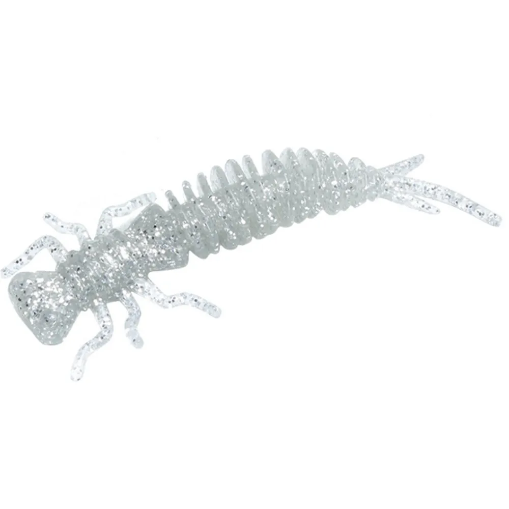 Señuelos blandos de Larva de calidad, cebo Artificial de silicona, 55mm, 75mm, 100mm, 5 unids/lote