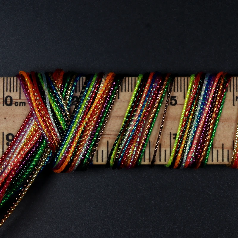 2 yardas/paquete 1mm Material del cuerpo UV perla intermitente cuerda atado de moscas medio acanalado ninfa Streamer - imagen 4