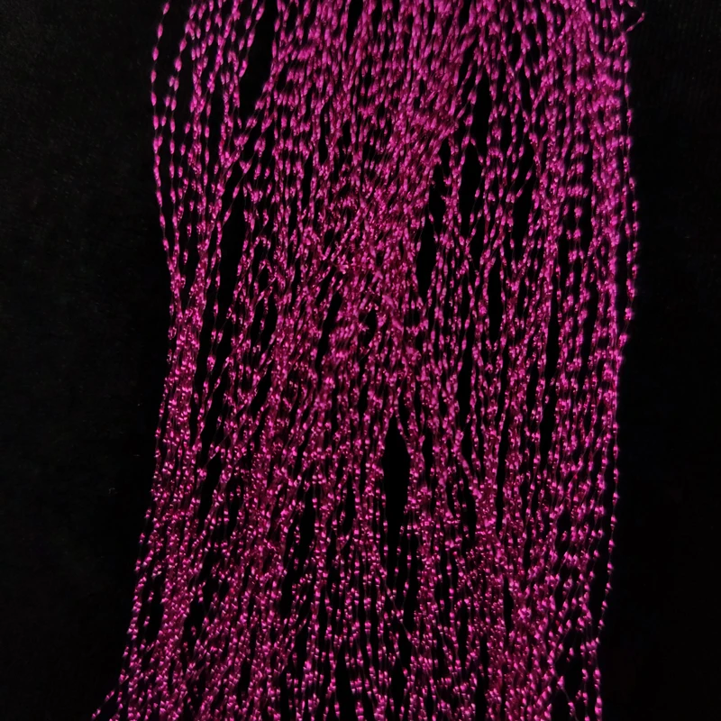 JK-oropel holográfico de Material brillante, anzuelo retorcido de Flashabou, Material de ayuda para la fabricación de señuelos, para pesca marina, Flash de cristal - imagen 4