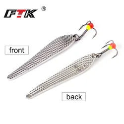FTK Cuchara de metal para pesca en hielo invernal – Trucha y lucio