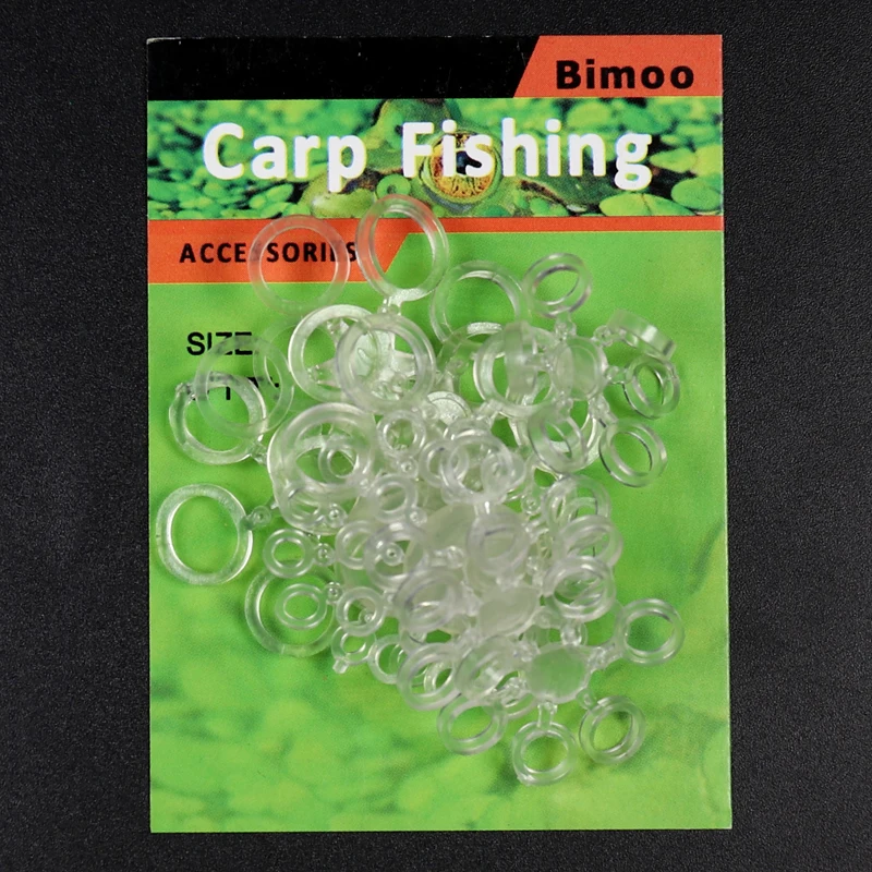 Bimoo-bandas elásticas para cebos, anillos de goma para pesca de carpa, transparentes, de 5mm, 7mm y 10mm, 72 Uds. - imagen 5