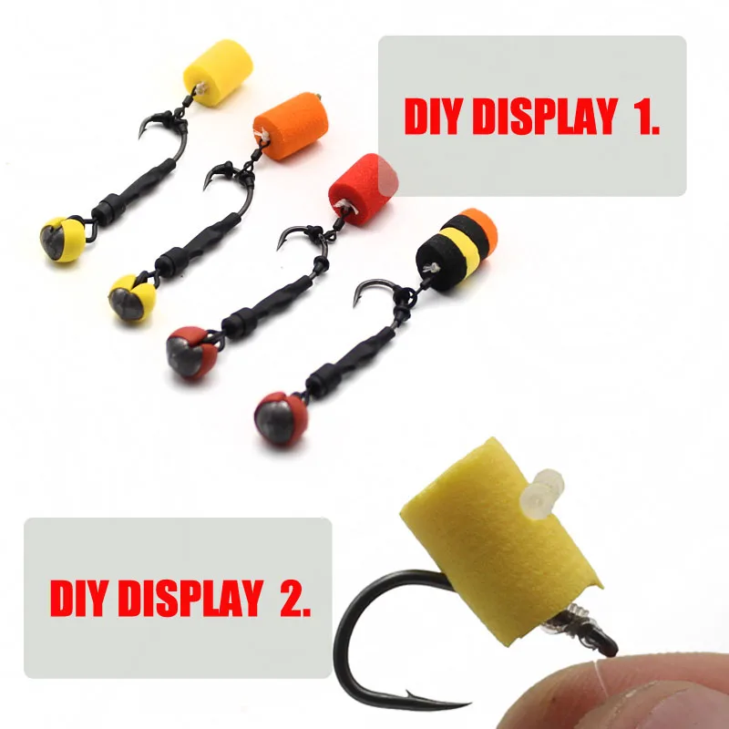 Accesorios de pesca de carpa, palo de espuma para Zig Rig, pelo de pesca de carpa, Chod Ronnie Rig, Boilies emergentes, equipo de aparejos, 5 uds. - imagen 5