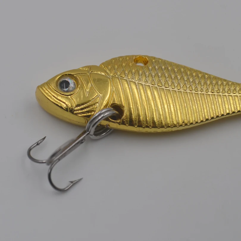 MNFT 10 unids/bolsa 13g Spinner Artificial aleación de Zinc señuelo de pesca duro Jigging pluma anzuelos triples cebo Spinnerbait de Metal - imagen 2