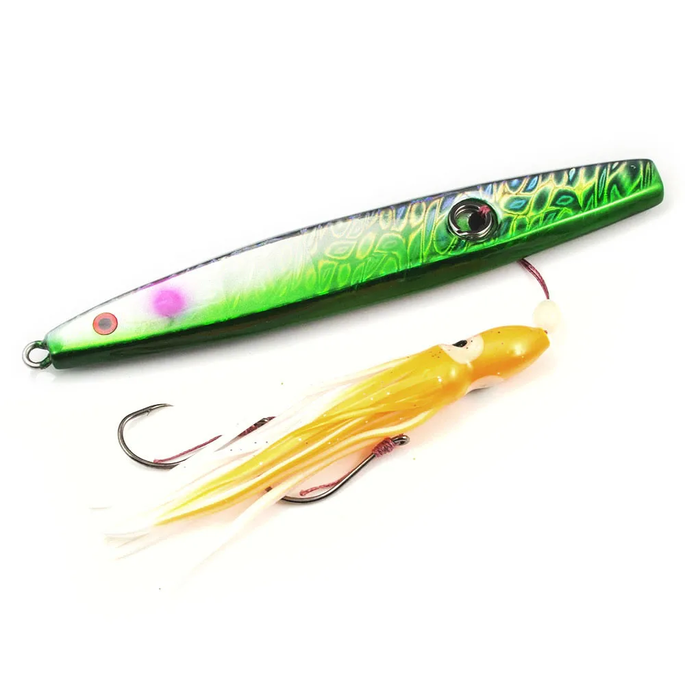 Plantillas Countbass Inchiku 150g 5,3 oz con anzuelo de asistencia de pulpo, señuelos de Jigging de pargo de barco inferior para pesca - imagen 2