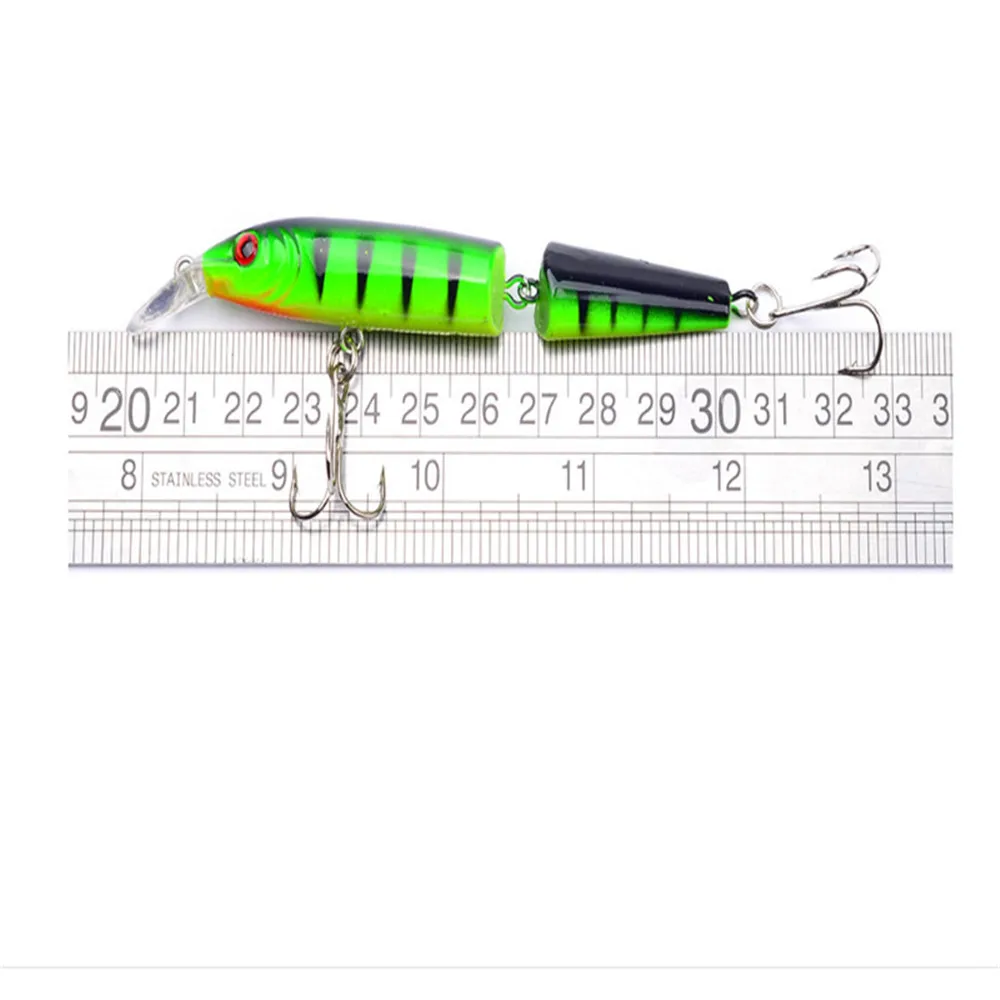 FISHINAPOT-señuelo de Pesca de pececillos, cebo duro curvo de múltiples secciones, Wobblers, aparejos de Pesca de carpa, 1 unidad, 105mm, 9g - imagen 4