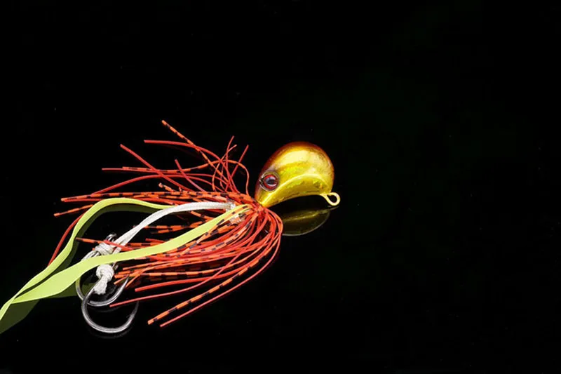 UCOK-anzuelo de plomo que se hunde, cebo de fundición lenta para barco, mar, pulpo, calamar, señuelos, engranaje, 80g, 1 unids/paquete - imagen 2