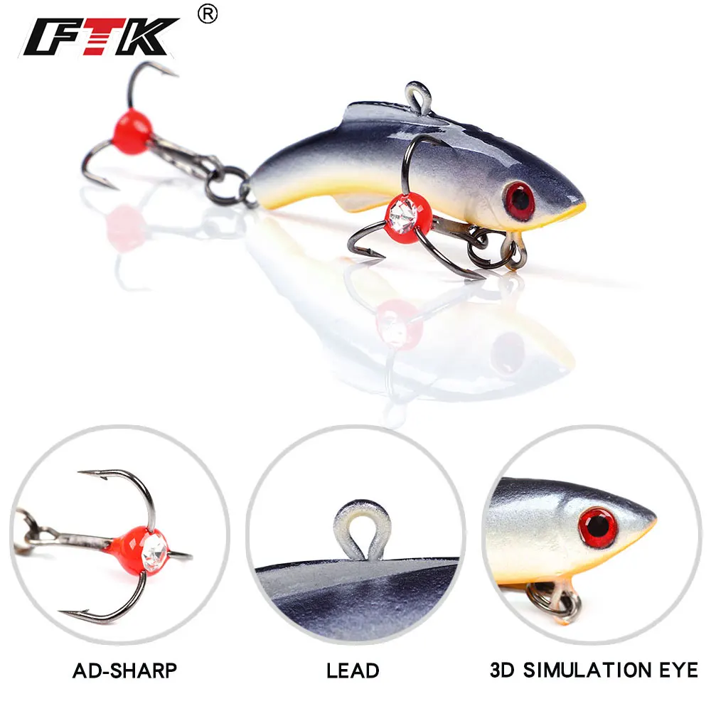 FTK Señuelo Equilibrador para Jigging en Hielo - Anzuelos Triples - imagen 3