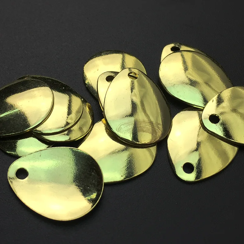 Cuchara de pesca, accesorios para señuelos, cucharas ruidosas para cebo giratorio, oro, plata, hierro, sílice, 0,5g/0,8g - imagen 3