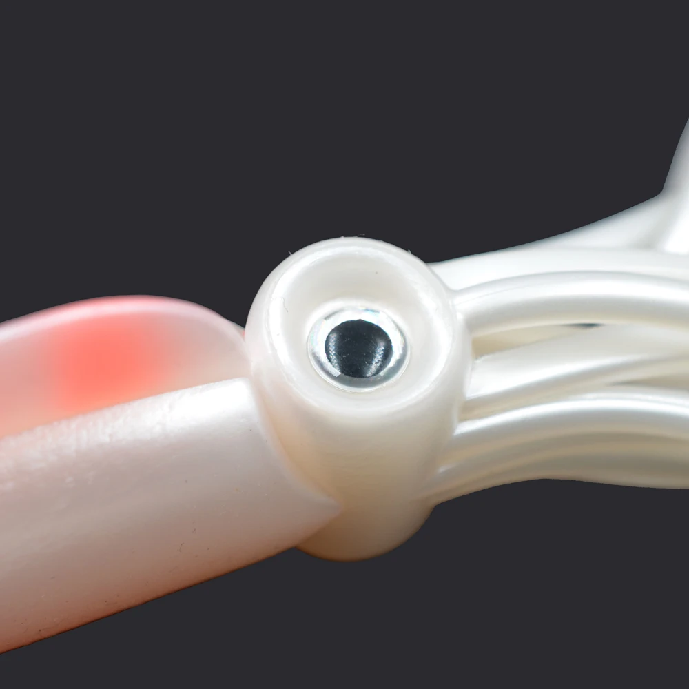 MNFT 12 cm/15 cm/18 cm UV calamar Jig pesca atún señuelos pesca en el mar Wobbler señuelo de silicona pulpo Calamar cebo suave - imagen 5