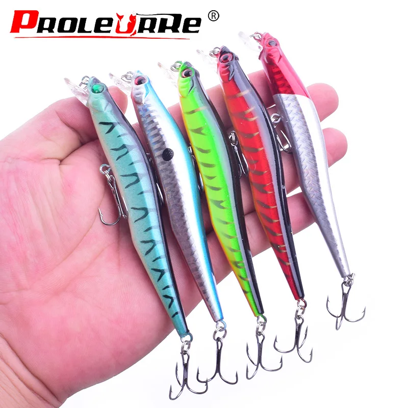 Señuelos de Pesca de pececillos, 1 unidad, 115mm, 10g, Crankbaits, cebo duro Artificial, Wobblers, señuelo de flotador lento, accesorios de aparejos de Pesca - imagen 3