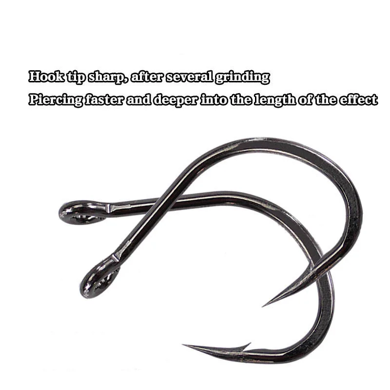 Anzuelo de pesca jigging de metal, anzuelo pirata de gran tamaño con púas y sobrepeso, 1/0 -10/0, 10 unidades por lote - imagen 5