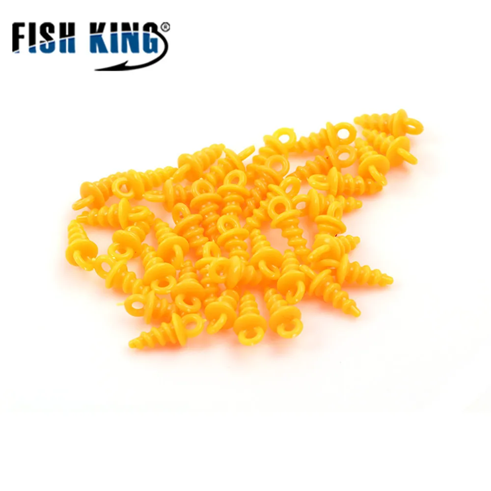 FISH KING-anzuelos de pesca de carpa, accesorios de plástico, componentes de alimentador, señuelos, tapones de cebo, 50 Uds. - imagen 3
