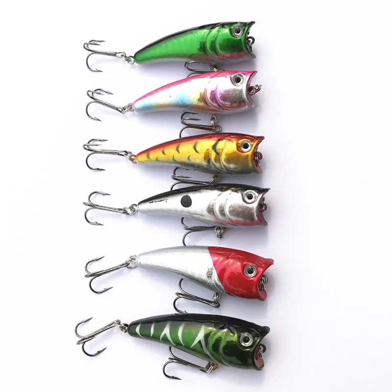 Señuelo Popper Topwater de 6 cm – Cebo artificial duro de gran boca - imagen 4