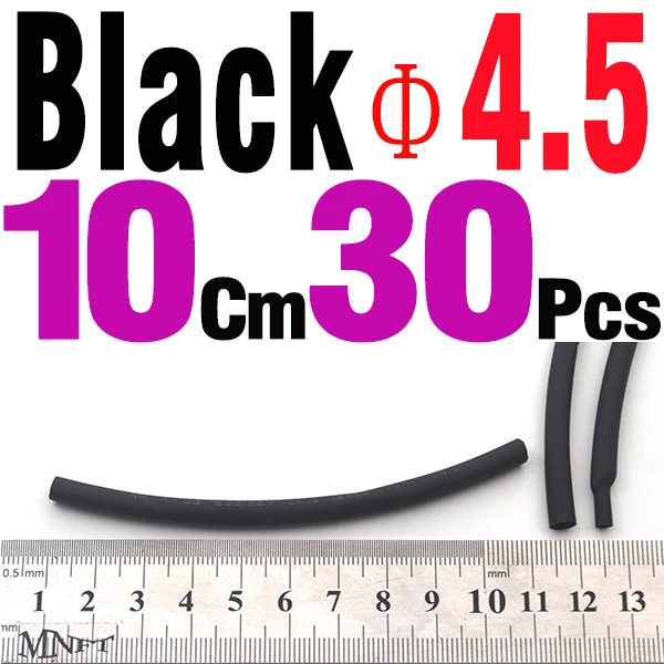 30Pcs Black 4 dot 5