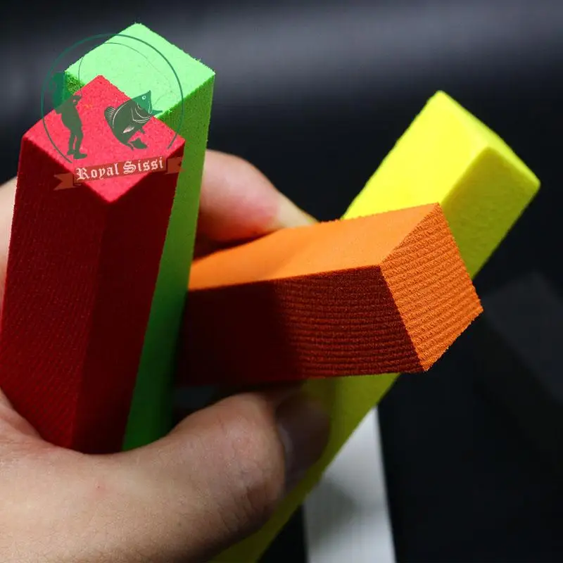 Poste de espuma cuadrado superfino, poste de columna de longitud de 10cm, cilindros de espuma EVA, bloques de espuma, flotador, material de atado de moscas, 6 colores - imagen 3