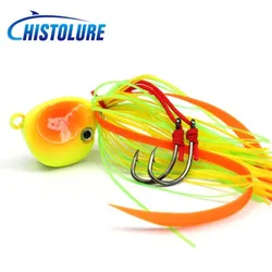 HISTOLURE-Cabeza de plantilla de plomo con gancho de falda, cebo de pesca Mental, jigging, aparejos de pesca de aguas profundas artificiales, 1 pieza, 40g