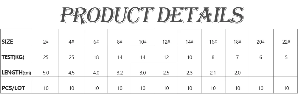 FTK-barril de Pesca giratorio con cierre a presión, 1 paquete de 10 unids/lote/paquete, 2 #-22 #, Terminal de conector de señuelo, aparejos de Pesca - imagen 5
