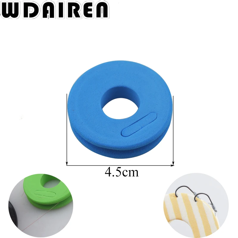 100 unids/lote de tablero de bobinado, accesorios de aparejos de línea de pesca, tablero de espuma, aparejos giratorios de alambre, caja de pesca, herramientas WD-034 - imagen 2