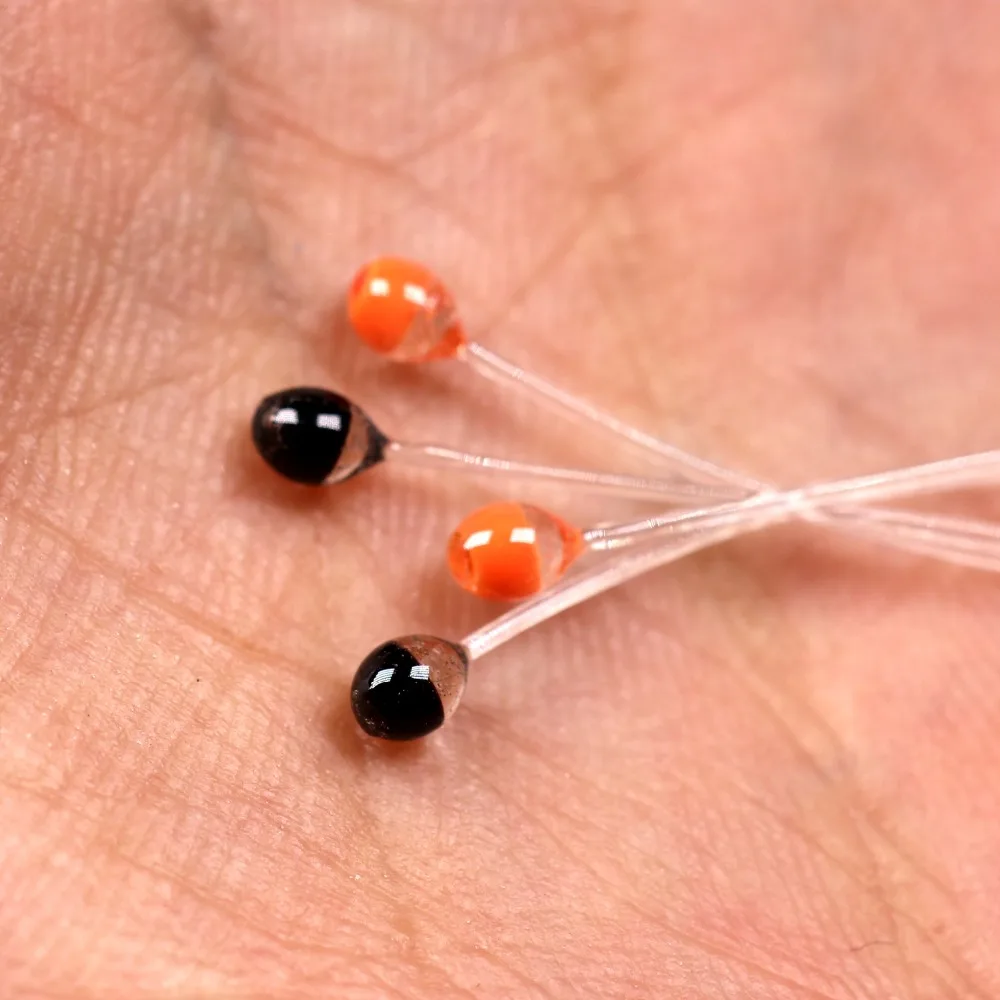 Bimoo 20 piezas-ojos pequeños de camarón y cangrejo, Material para atar moscas de agua salada y Lucio, 3mm - imagen 3