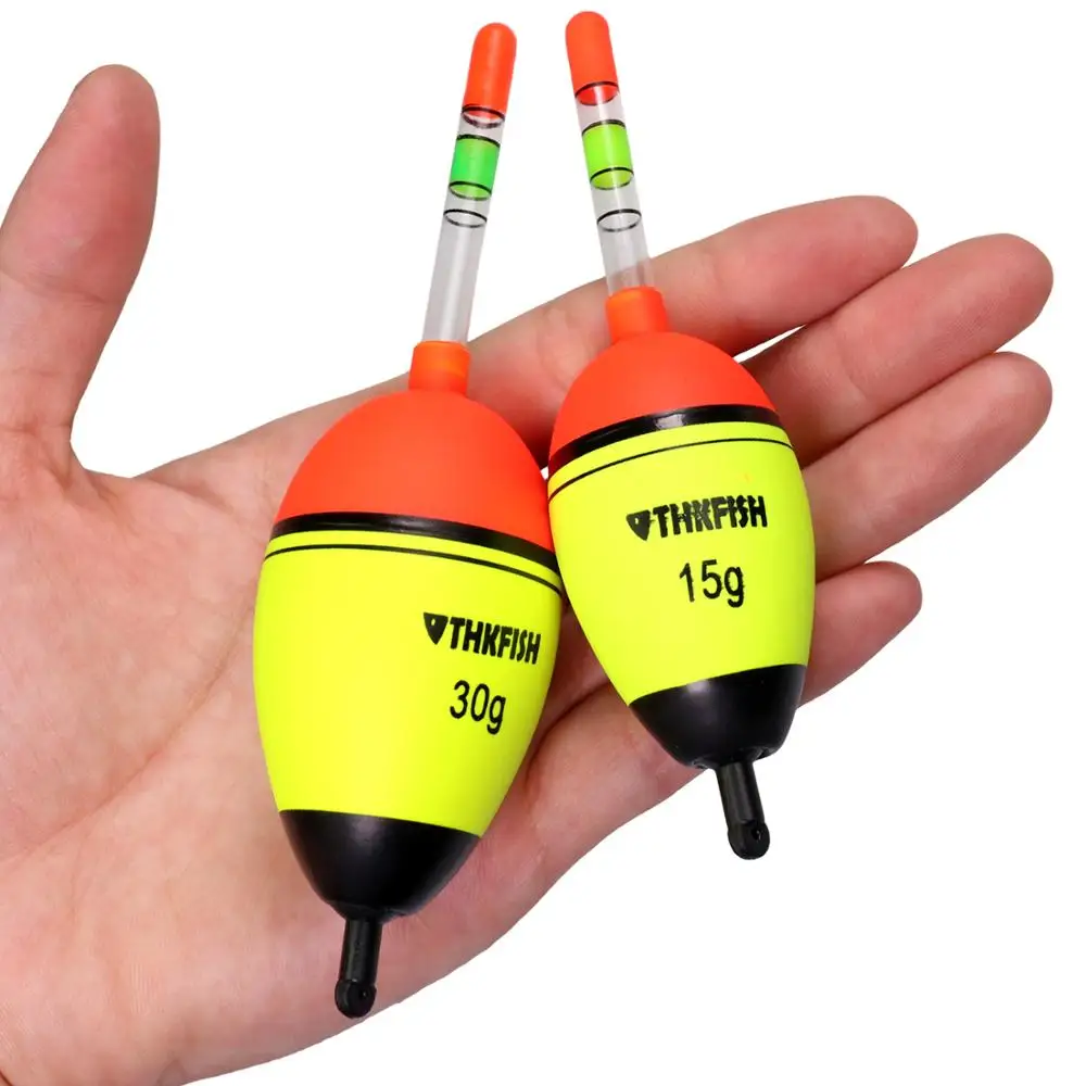 THKFISH 5 uds flotadores nocturnos de pesca luminosos EVA 5g 15g 30g 40g flotador de espuma de plástico boyas de pesca flotador de pesca en roca de mar - imagen 5