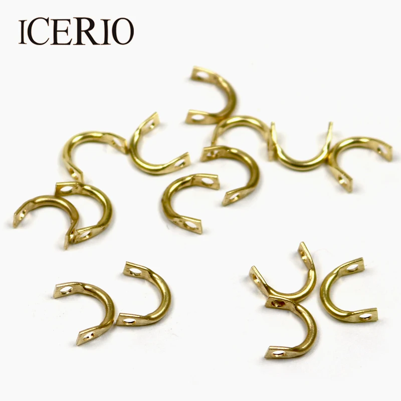 ICERIO 100PCS Spinner Horquillas Fácil Spin Latón DIY Señuelos de Pesca Accesorios - imagen 3