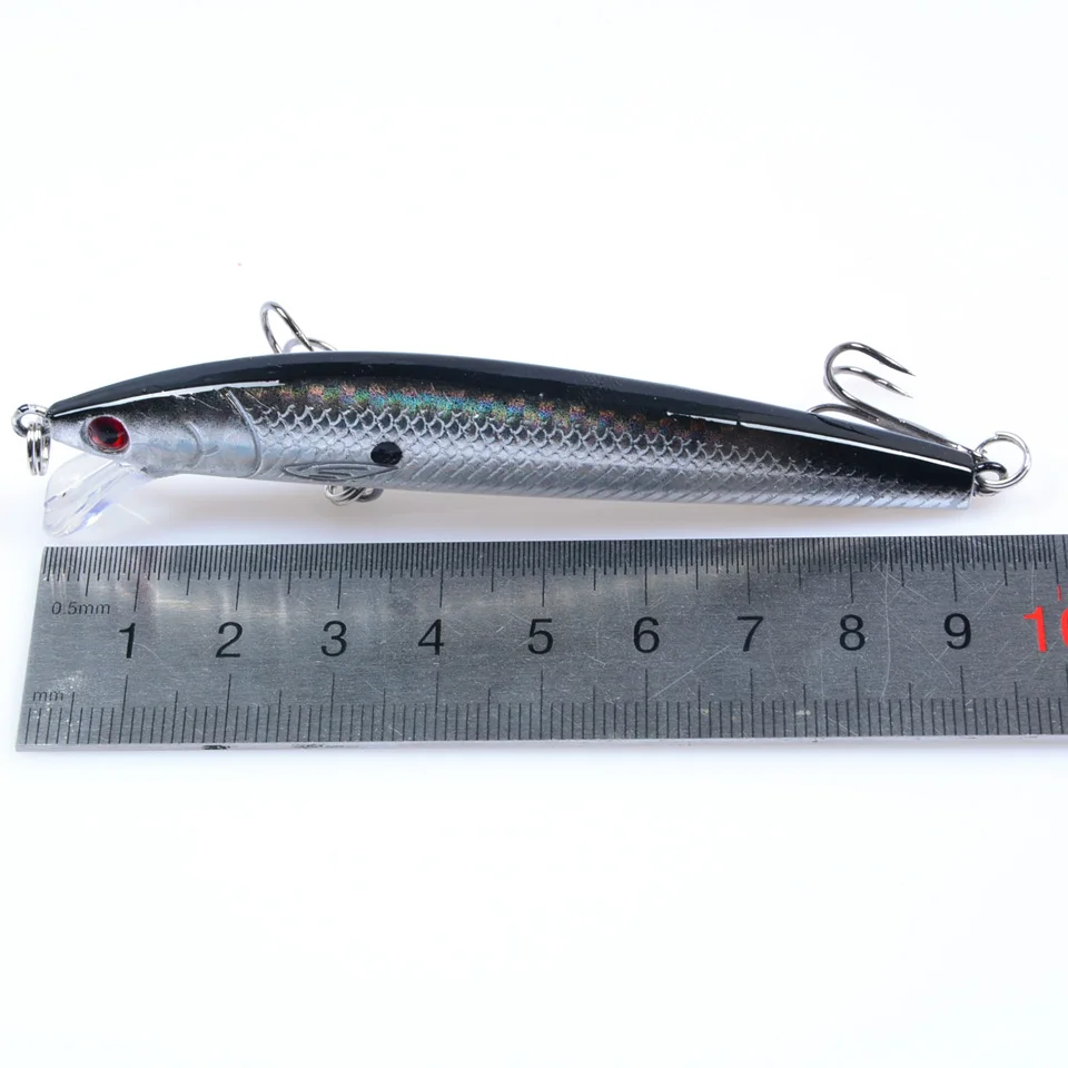 LEOSPORT-señuelo Artificial flotante para pececillos, 1 unidad, 10cm, 8,5g, Señuelos de Pesca de tiro apretado, aparejos de cebo duro, ojos de pez 3D, gran oferta - imagen 5