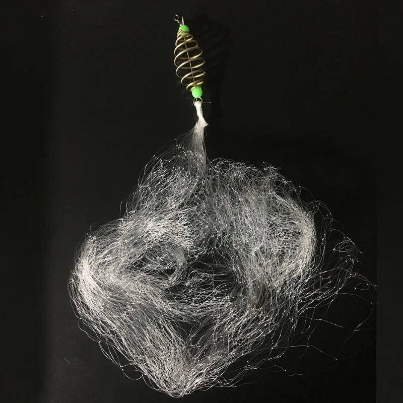 Nuevo diseño de red de pesca de resorte de cobre, cuentas luminosas, señuelo de pesca giratorio, anzuelos de pesca, aparejos de pesca - imagen 2